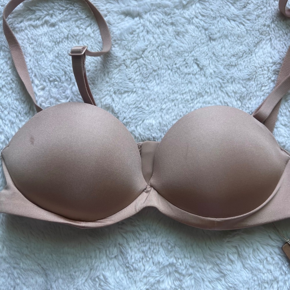 Skims Women's Ultimate Push-Up Strapless Bra Clay BA-BAN-9056 Size 30A NWT - Picture 1 of 12